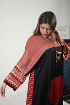Sinduri I Ajrakh Modal Silk Kaftan Set for Women