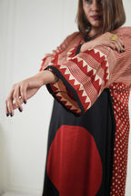 Sinduri I Ajrakh Modal Silk Kaftan Set for Women