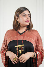 Sinduri I Ajrakh Modal Silk Kaftan Set for Women