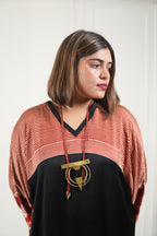 Sinduri I Ajrakh Modal Silk Kaftan Set for Women