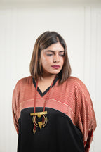 Sinduri I Ajrakh Modal Silk Kaftan Set for Women