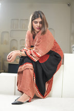 Sinduri I Ajrakh Modal Silk Kaftan Set for Women