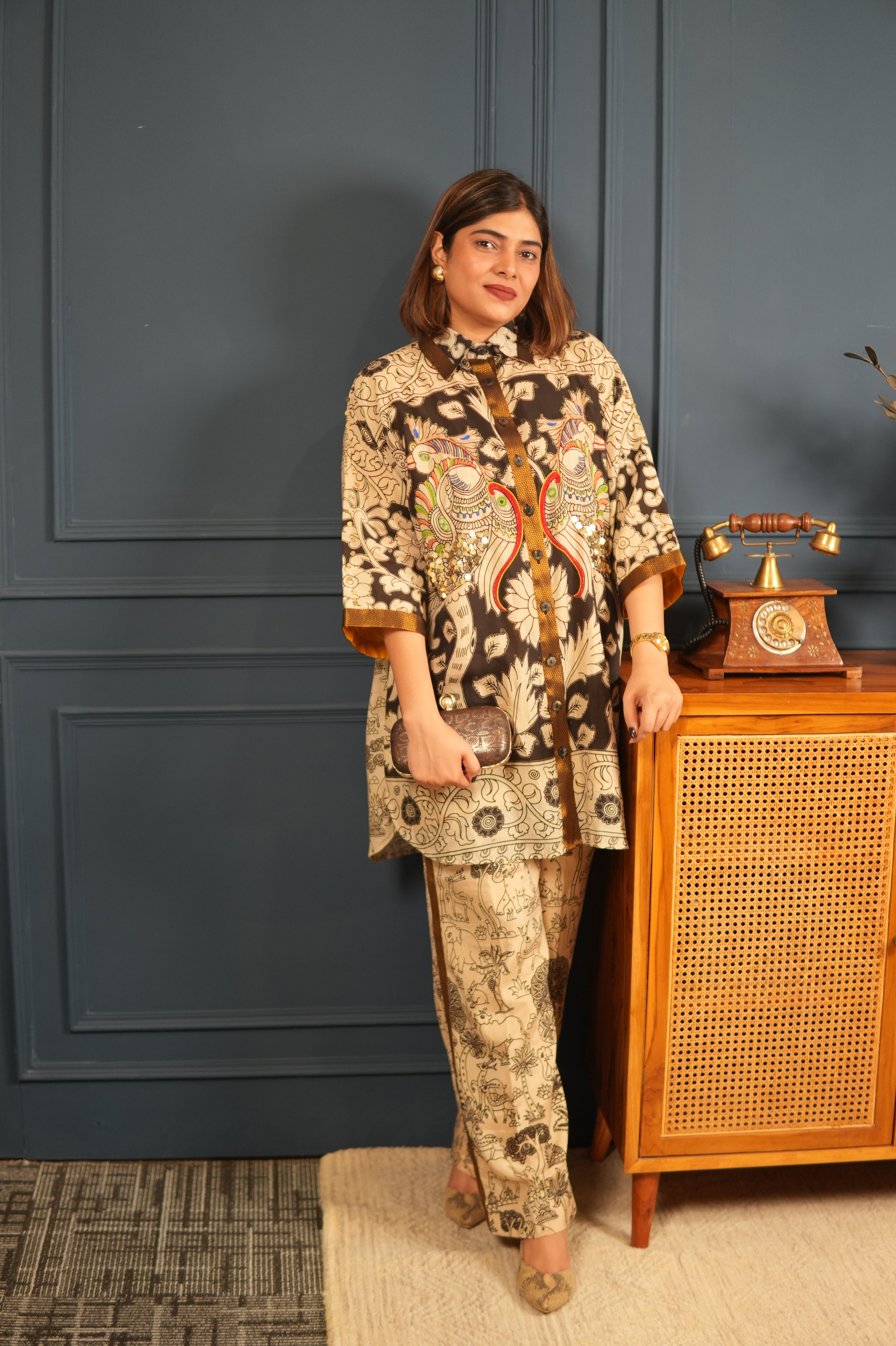 KALAM COTTON SILK CO-ORD SET