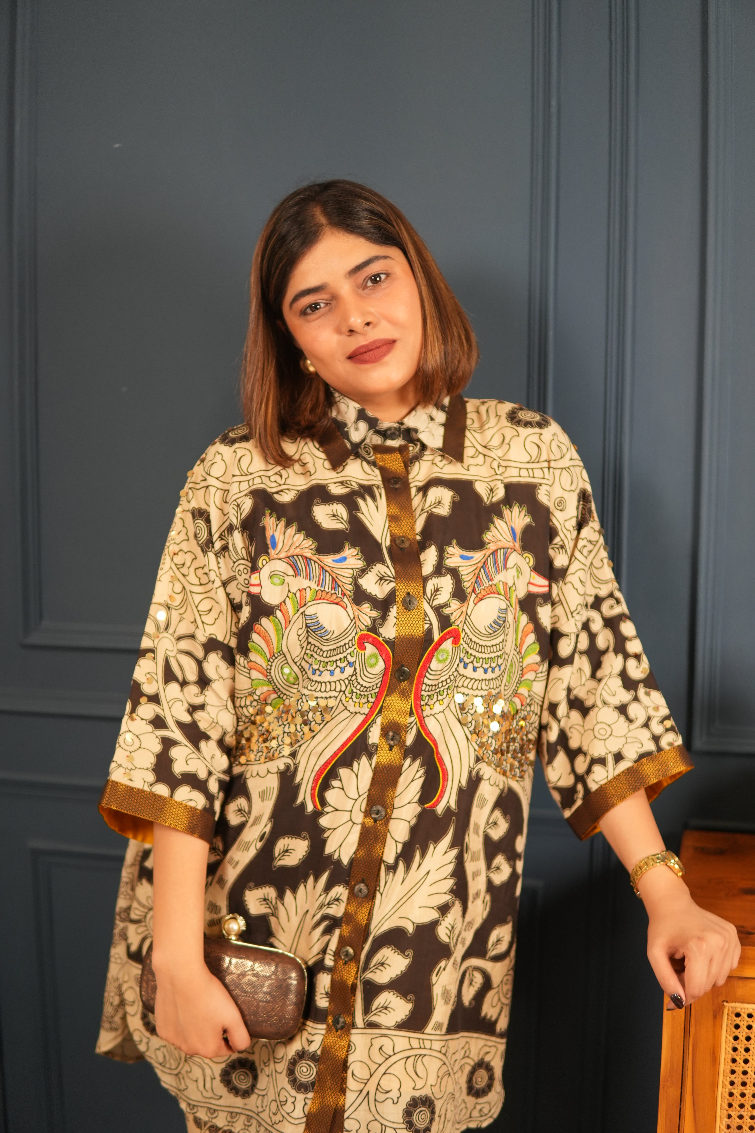 KALAM COTTON SILK CO-ORD SET