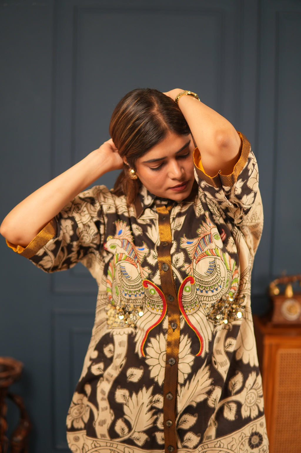 KALAM COTTON SILK CO-ORD SET