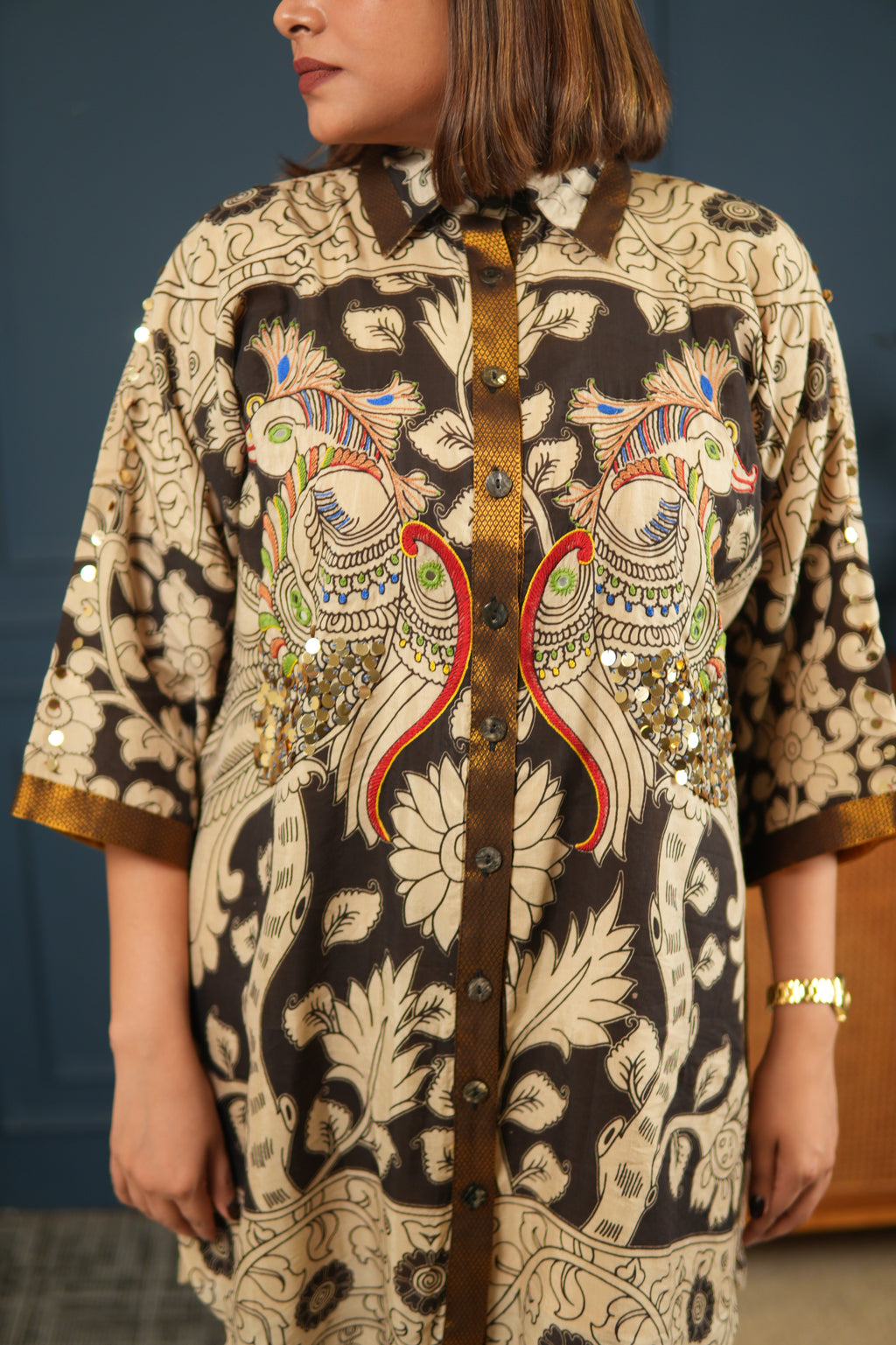 KALAM COTTON SILK CO-ORD SET