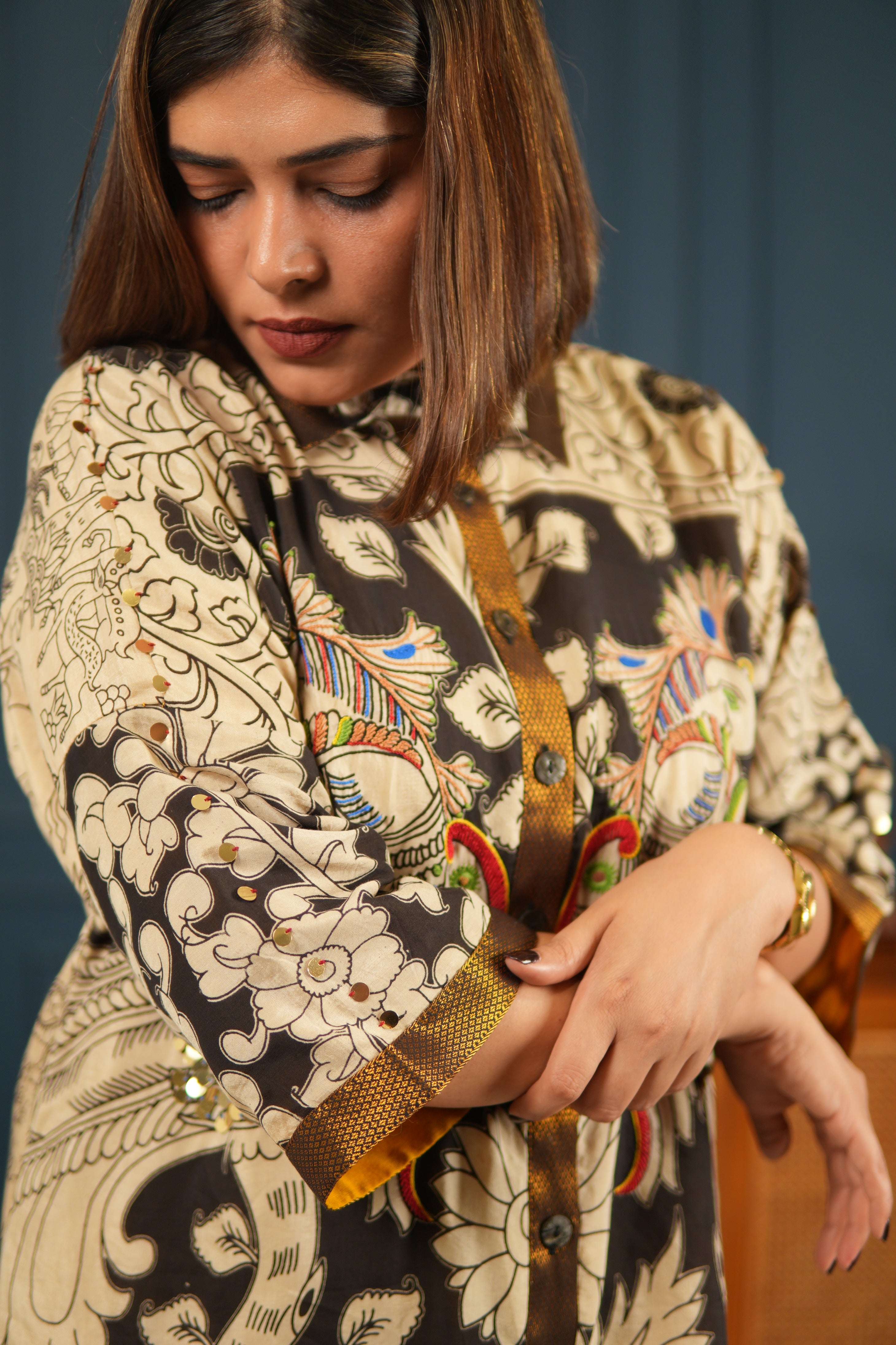 KALAM COTTON SILK CO-ORD SET