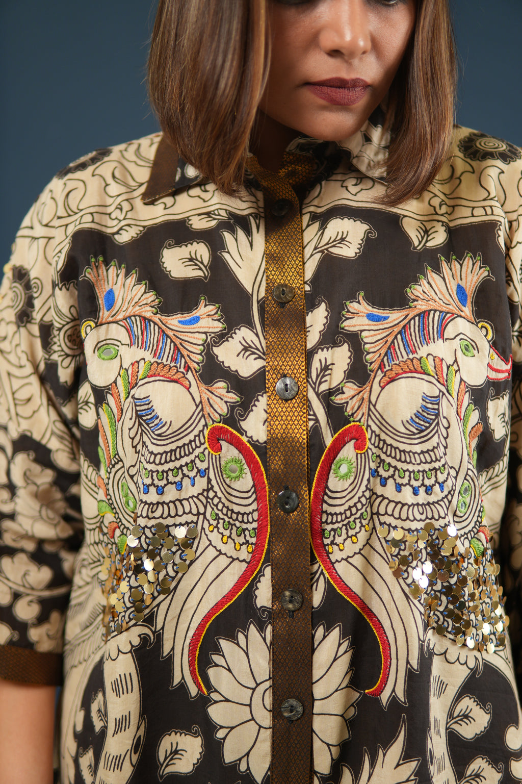 KALAM COTTON SILK CO-ORD SET