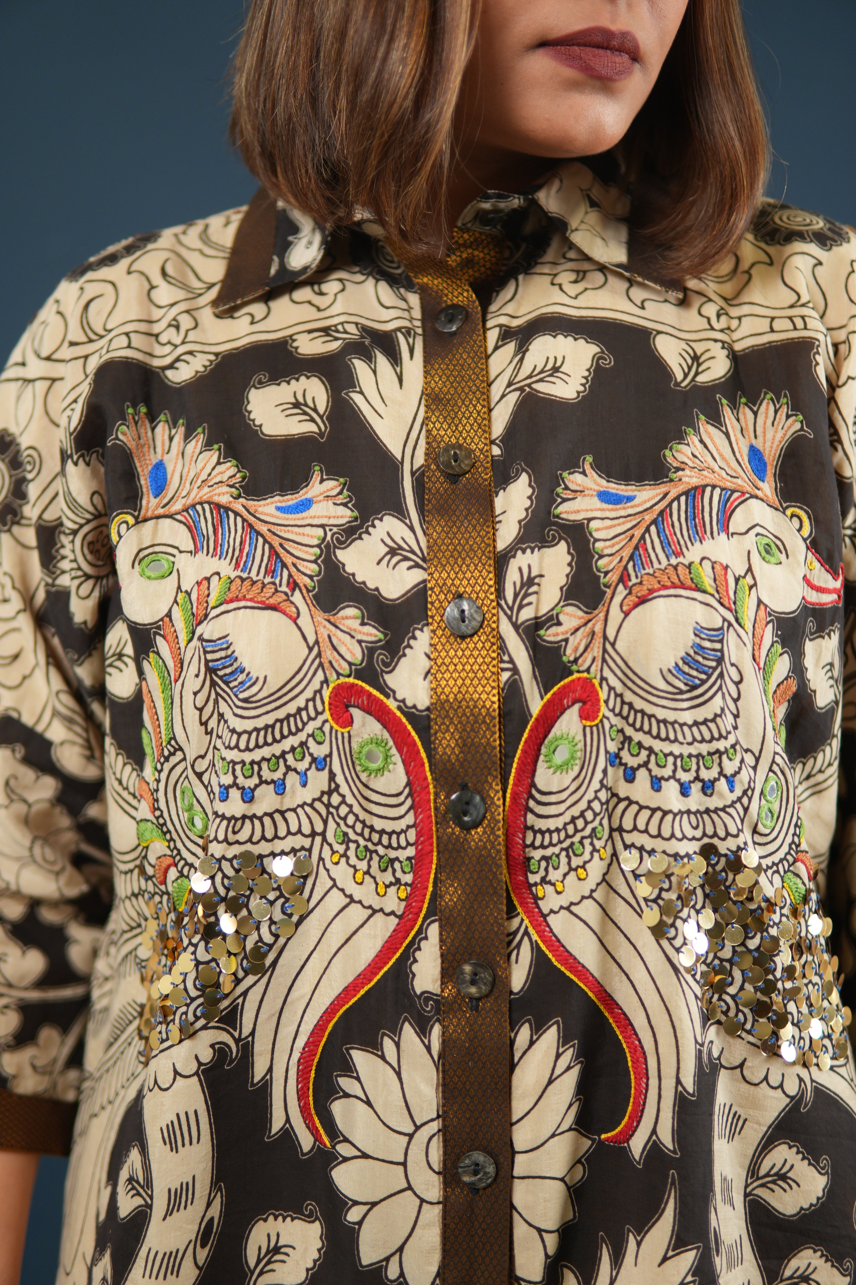 KALAM COTTON SILK CO-ORD SET