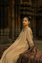 NAAYIKA CHANDAN Hand-Embroidered Pure Modal Silk Kurta Set