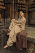 NAAYIKA CHANDAN Hand-Embroidered Pure Modal Silk Kurta Set