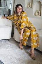 Nandi Kalamkari Embroidered Shirt Co-ord Set