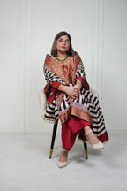 Sinduri IV Ajrakh Dola Silk Kurta Set with Dupatta for Women