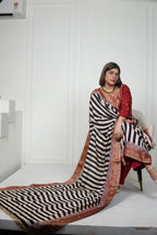 Sinduri IV Ajrakh Dola Silk Kurta Set with Dupatta for Women