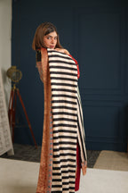 Sinduri IV Ajrakh Dola Silk Kurta Set with Dupatta for Women