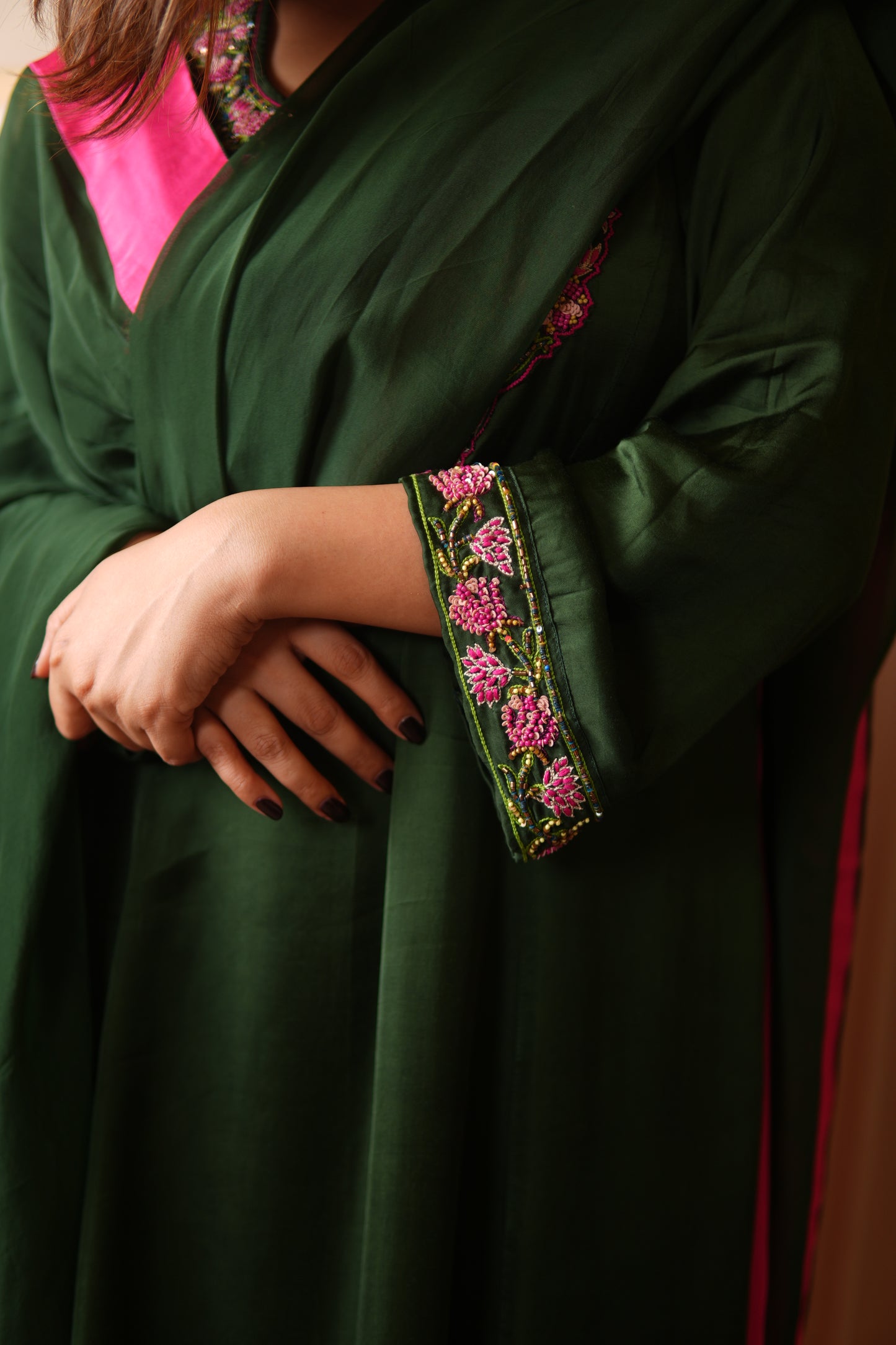GULBAHAR FLORAL EMBROIDERED KURTA SET