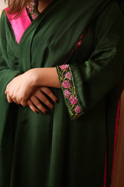 GULBAHAR FLORAL EMBROIDERED KURTA SET