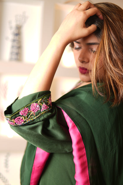 GULBAHAR FLORAL EMBROIDERED KURTA SET