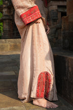 RUHAANI Hand-Embroidered Crushed Chanderi Tissue Kurta Set