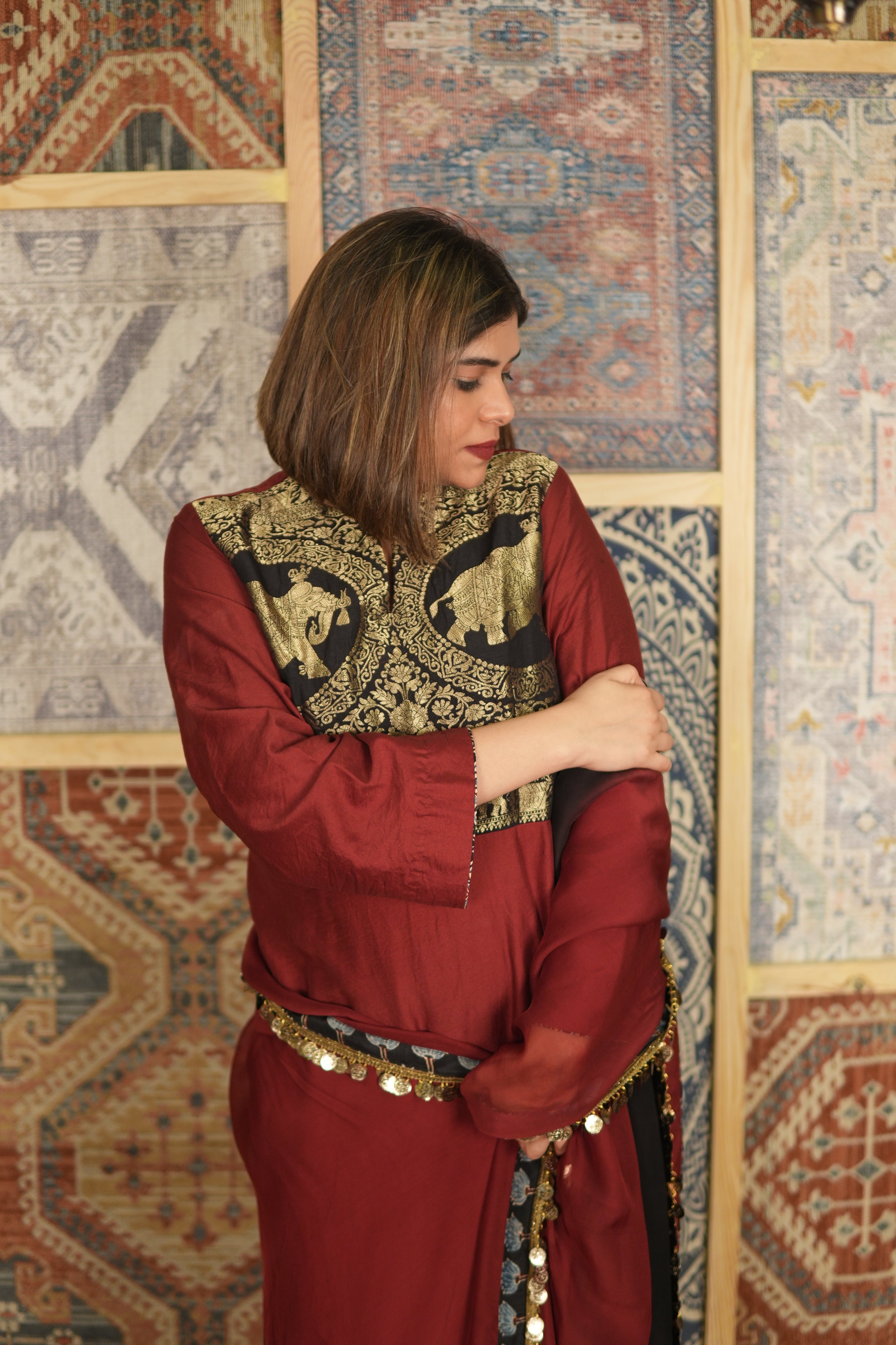 GULAAB-BAAGH CHANDERI COTTON KURTA SET