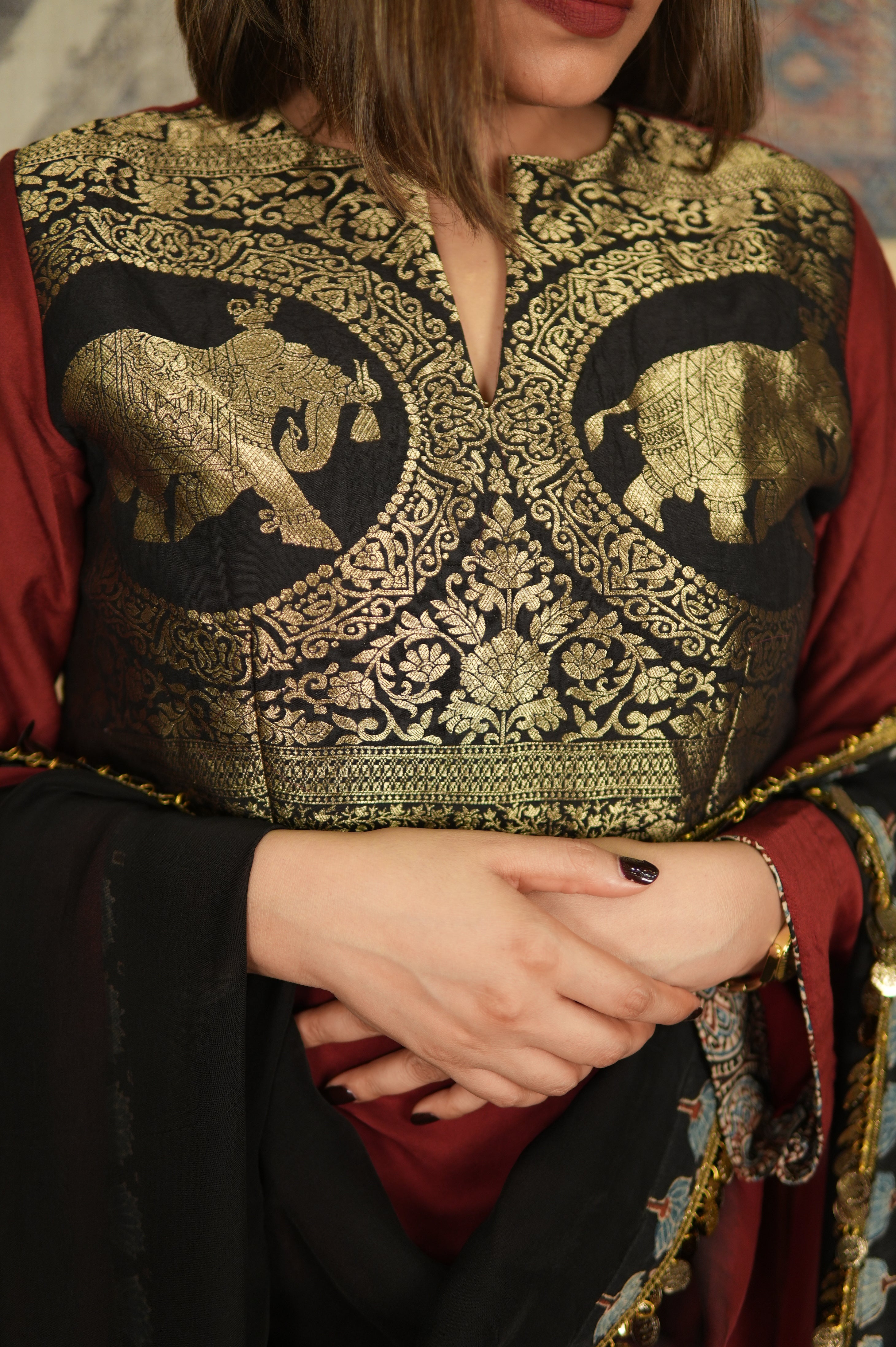 GULAAB-BAAGH CHANDERI COTTON KURTA SET