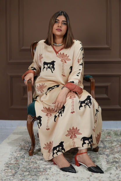 SANJH AJRAKH CO-ORD SET