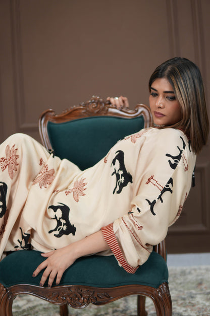 SANJH AJRAKH CO-ORD SET