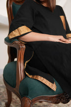 RAATKALI SLUB COTTON SHORT KURTA WITH PANTS