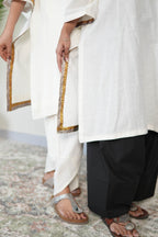 SAFAID SLUB COTTON KURTA AND PANTS