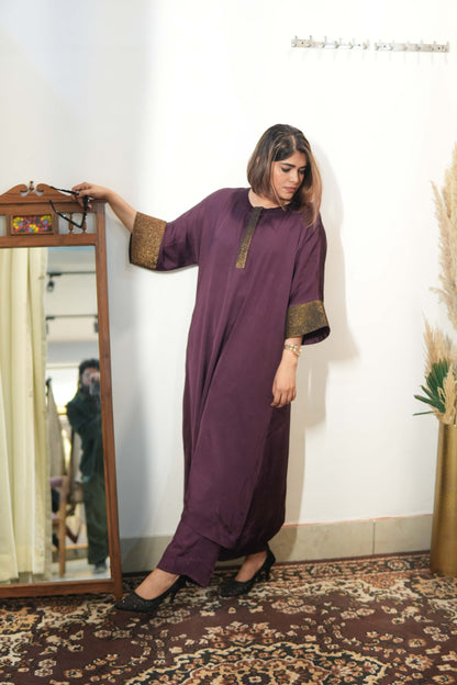 Neelima Modal Silk Kurta Set