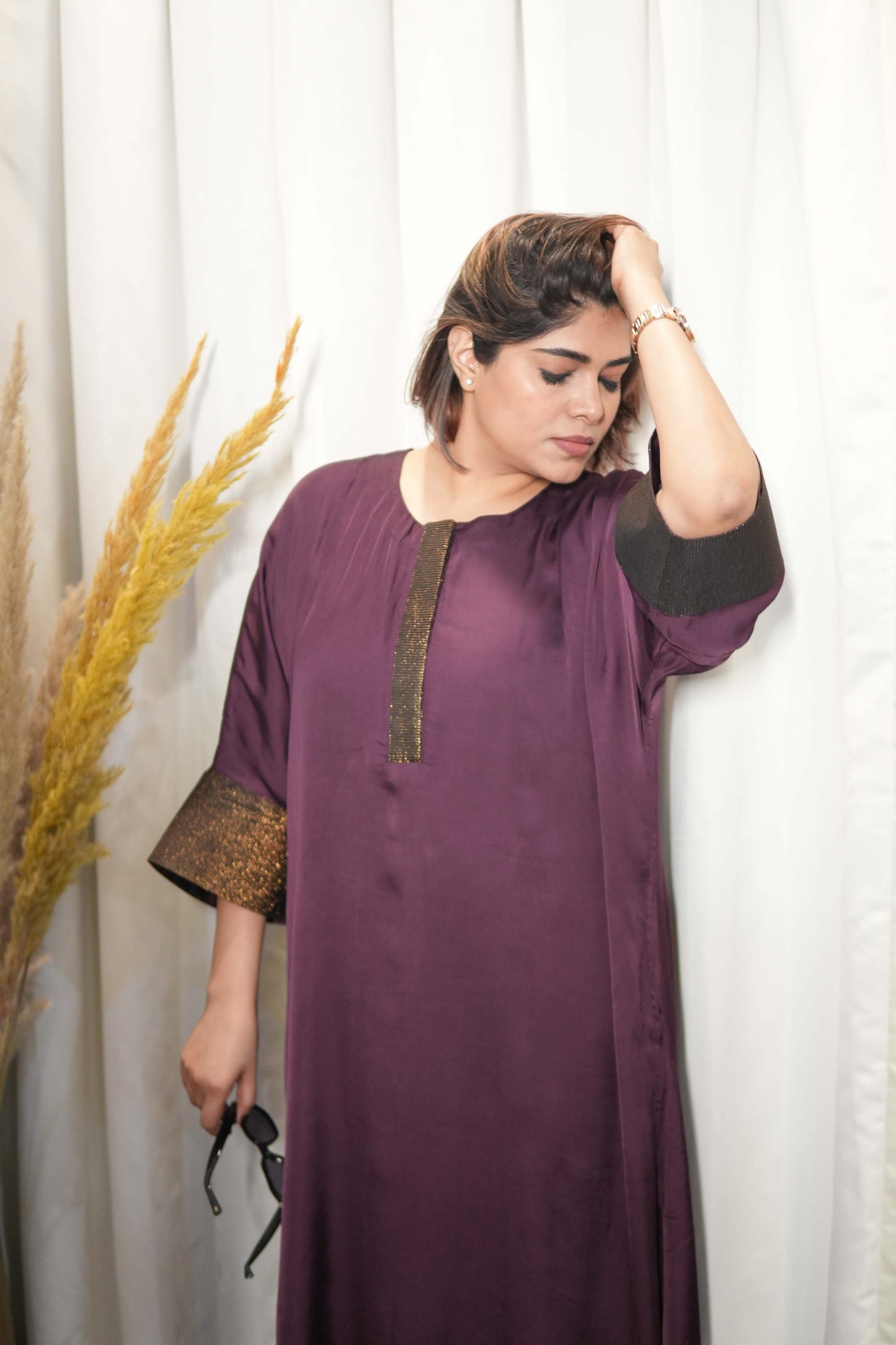 Neelima Modal Silk Kurta Set