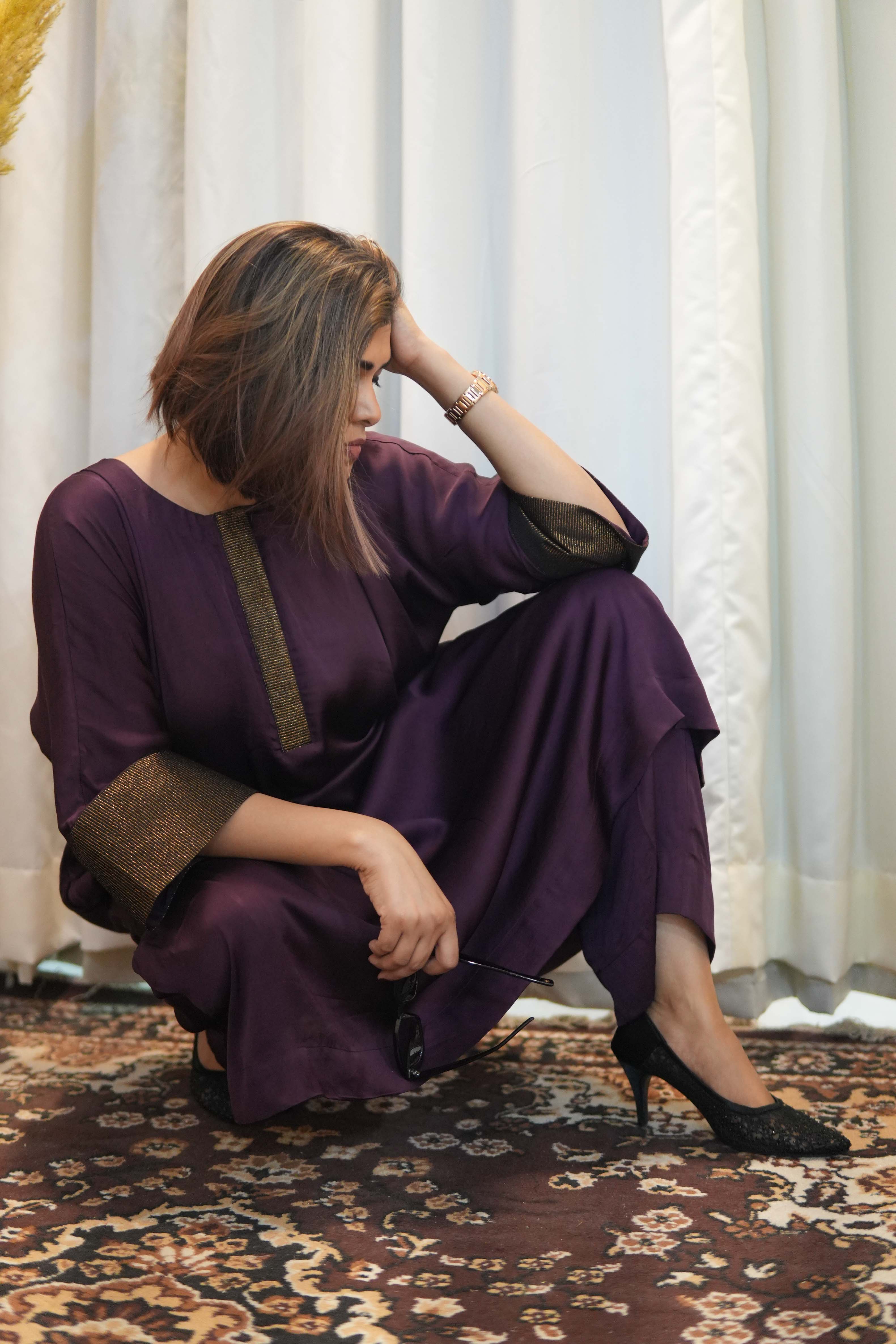 Neelima Modal Silk Kurta Set