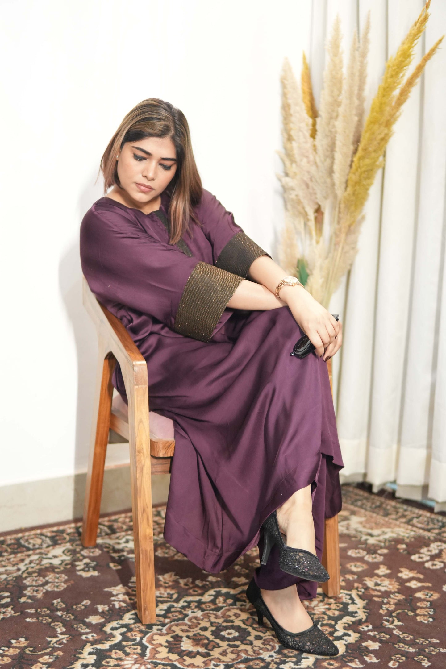 Neelima Modal Silk Kurta Set