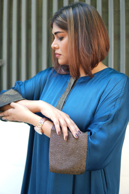 Sagar Cobalt Blue Modal Silk Kurta and Pants