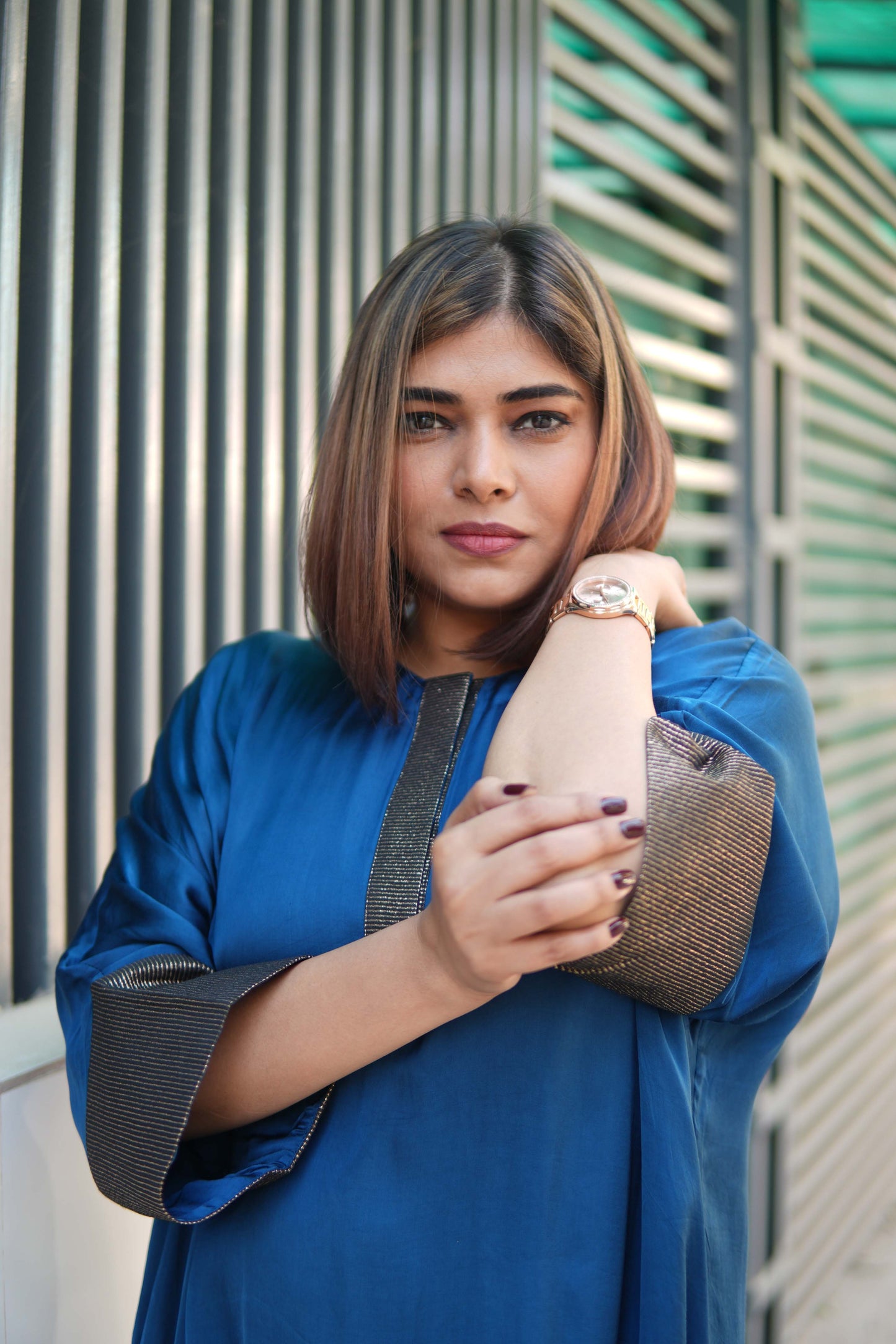 Sagar Cobalt Blue Modal Silk Kurta and Pants