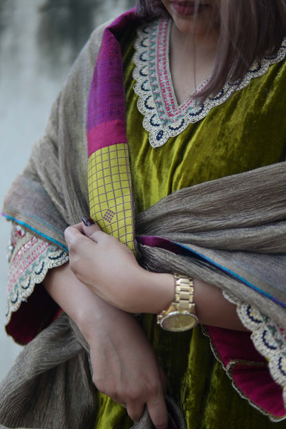 Khaas Dhoop Velvet Suit