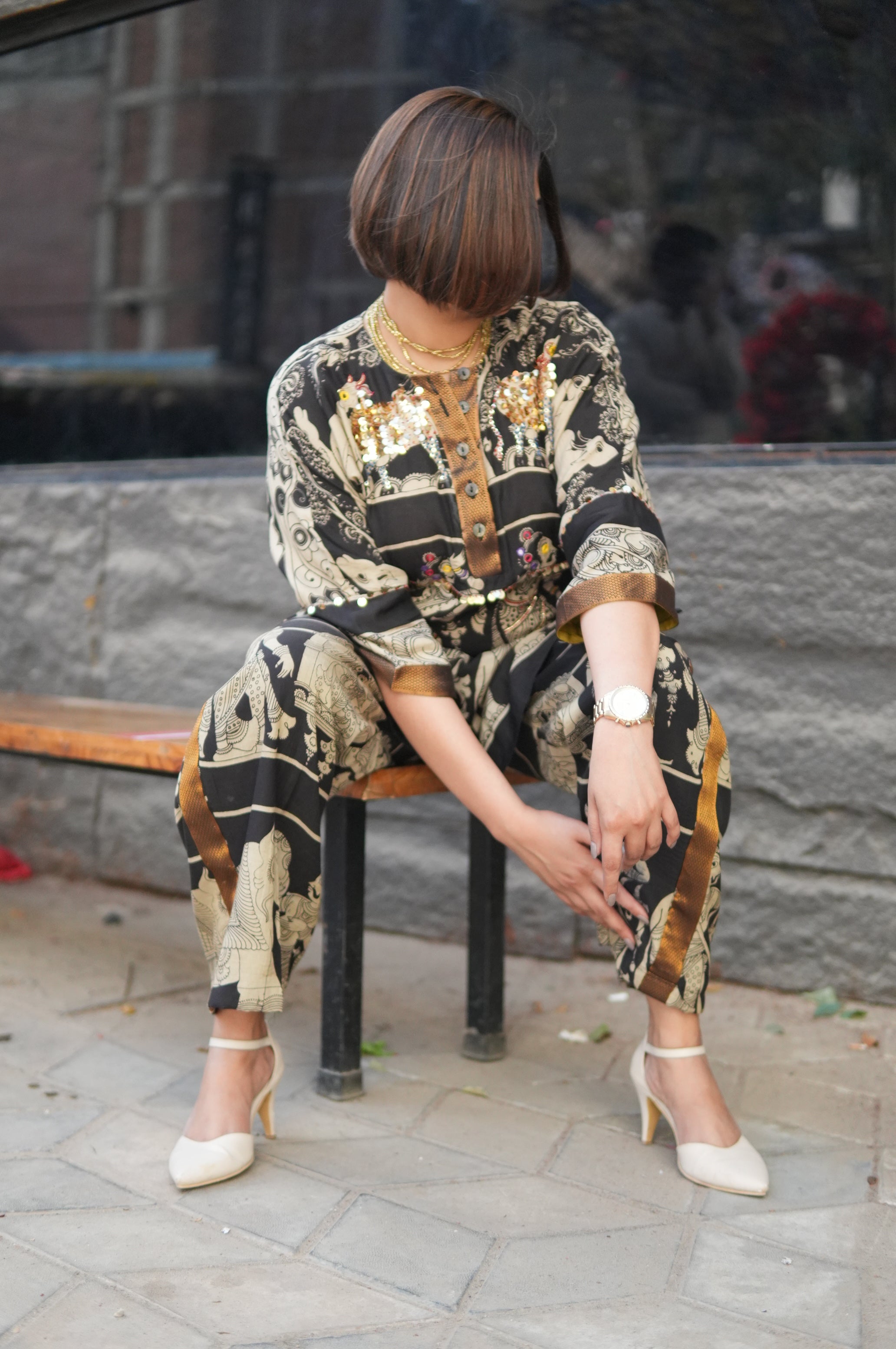 KALAM SHORT KURTA AND PANTS