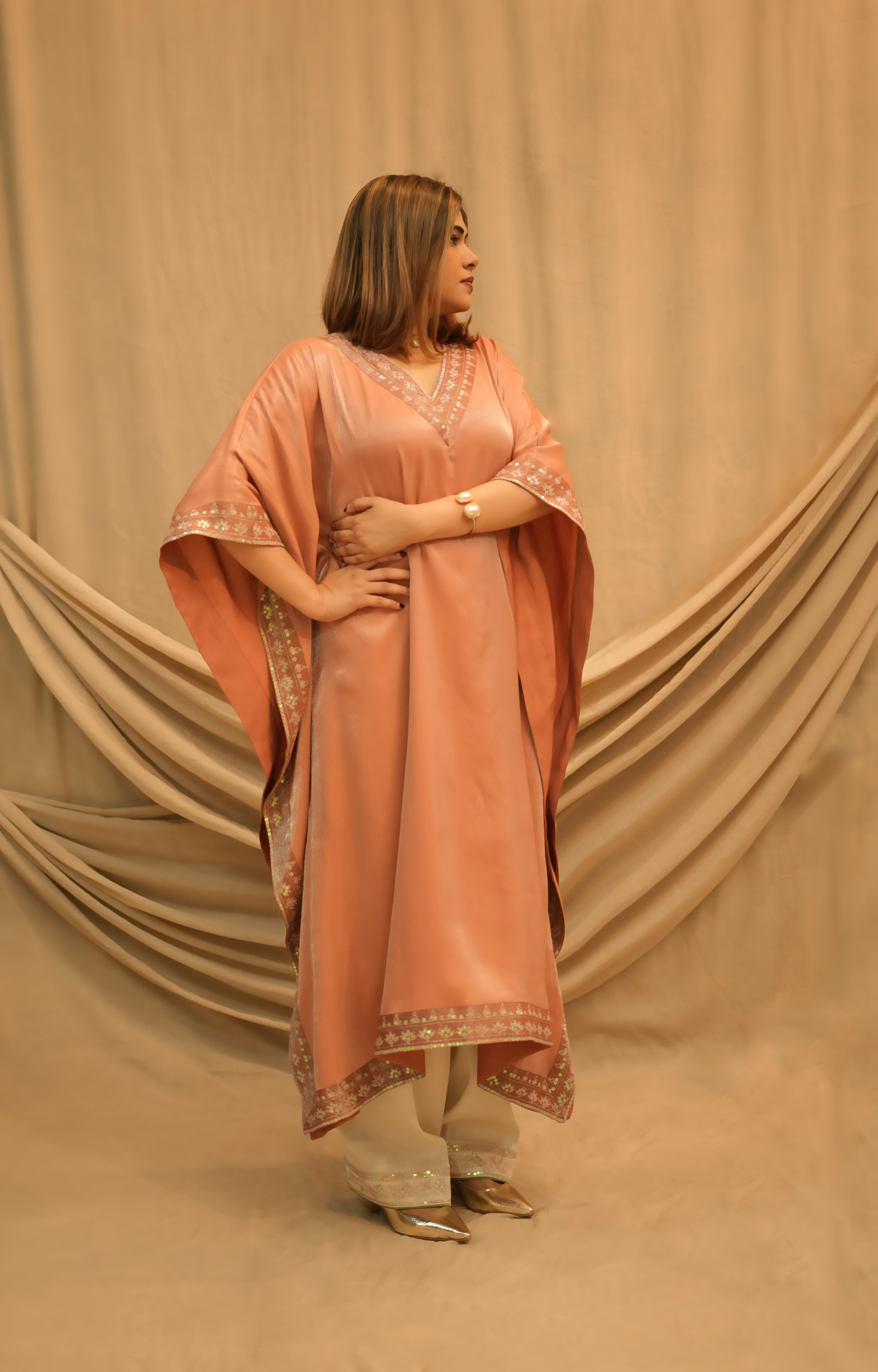 Gulnaar Festive Kaftan Co-ord set