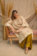 Noor-e-Paisley Chanderi Silk Kaftan Set for Women