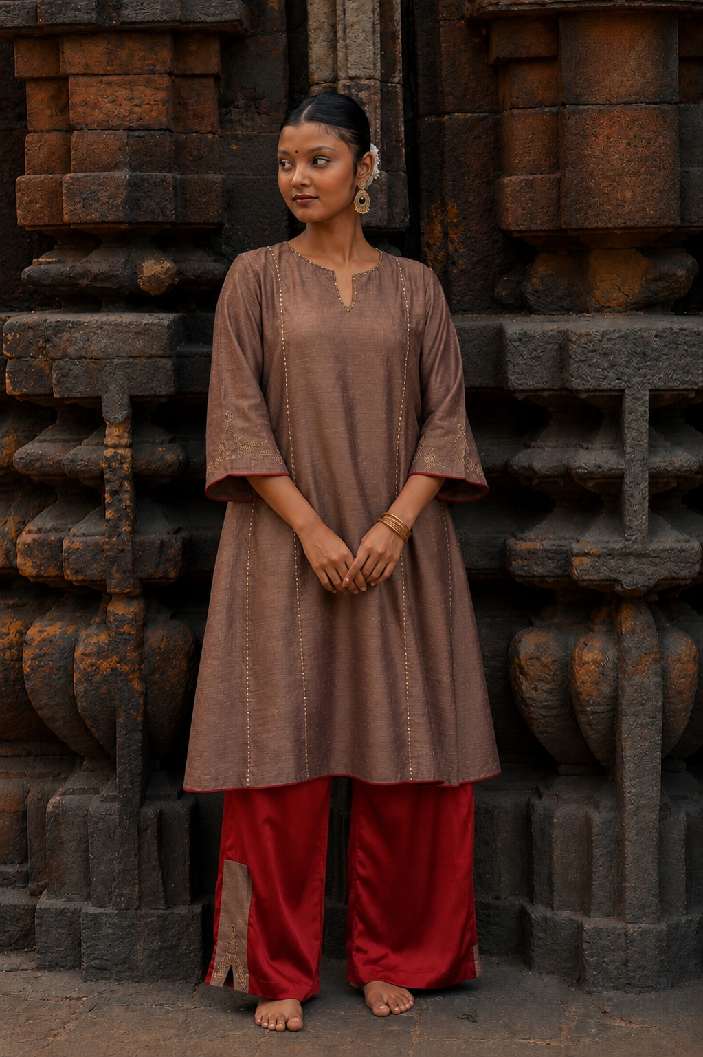 SAUMYA A-Line Kalidaar Kurta and Pants