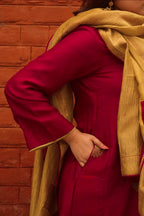 Raas Kamal Hand-Embroidered Kurta, Pants and Dupatta set