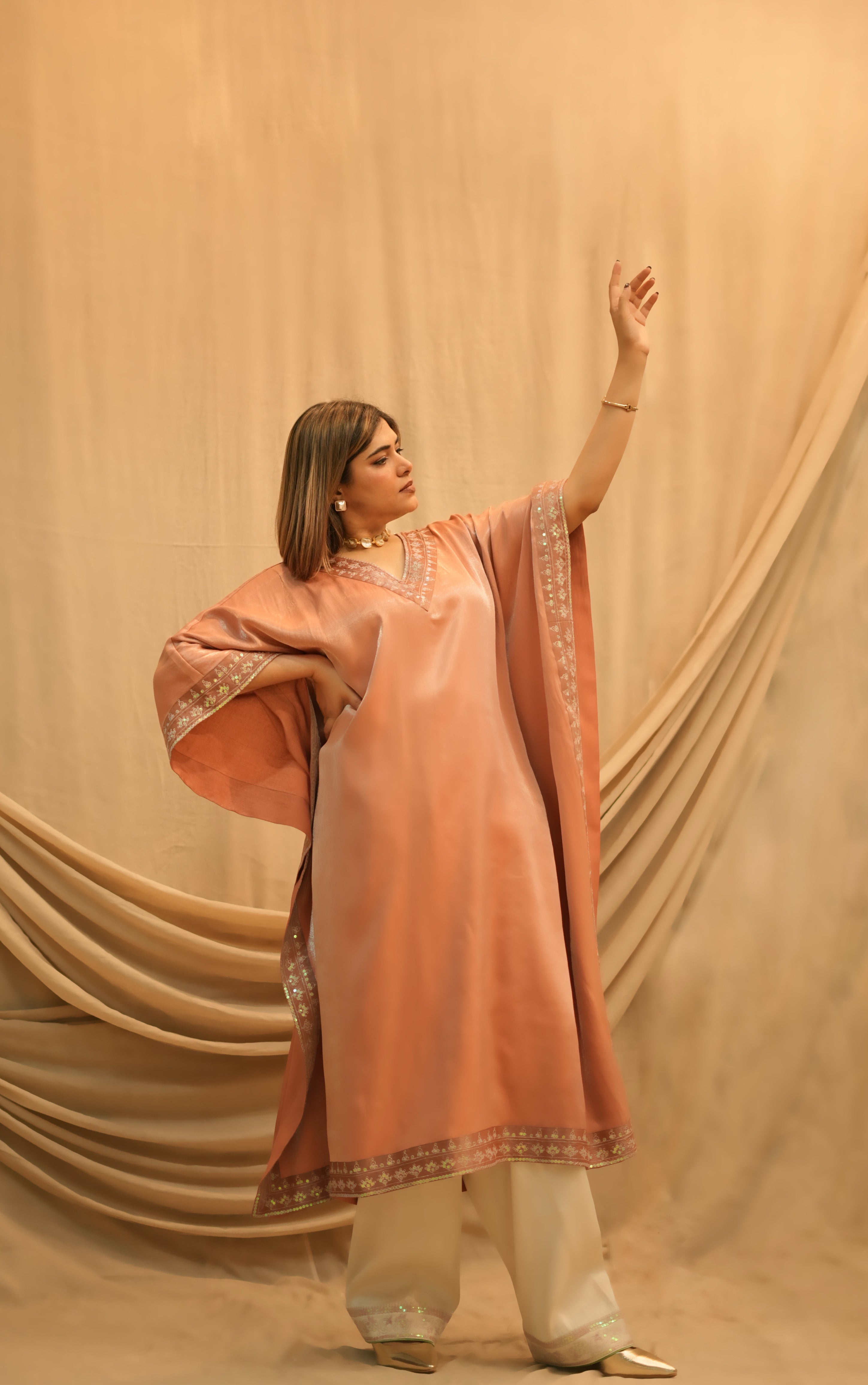 Gulnaar Festive Kaftan Co-ord set