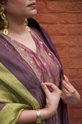 ANTARA Hand-Embroidered Pure Tissue Kurta, Pants and Dupatta Set