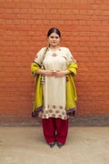 Mrigakshi Hand-Embroidered Kurta, Pants and Dupatta set