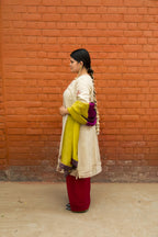 Mrigakshi Hand-Embroidered Kurta, Pants and Dupatta set