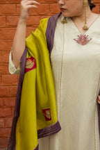 Mrigakshi Hand-Embroidered Kurta, Pants and Dupatta set
