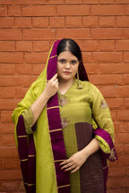 Harini Hand-Embroidered Kurta, Pants and Dupatta set
