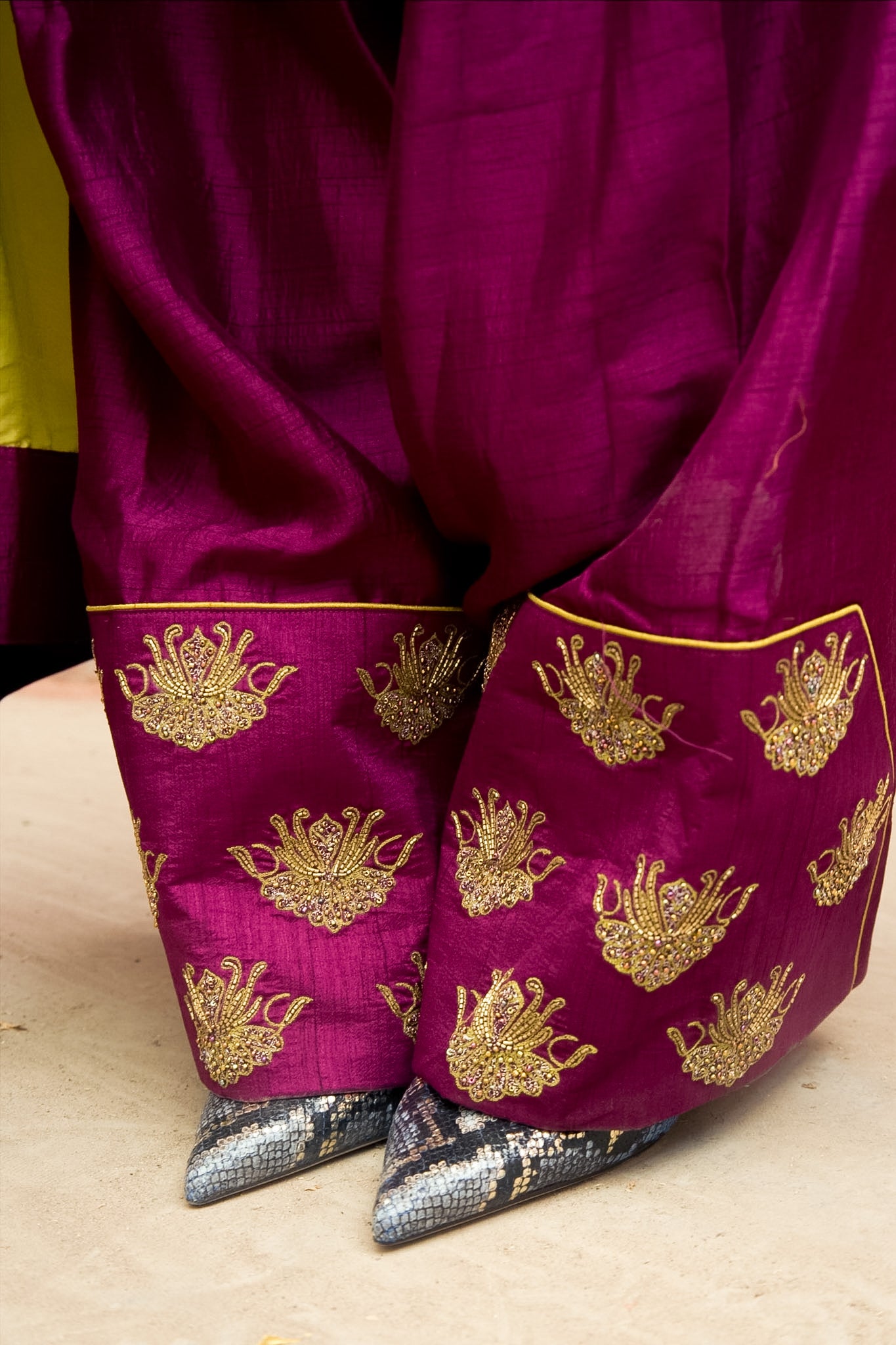 Harini Hand-Embroidered Kurta, Pants and Dupatta set