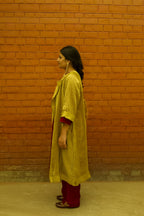 Vasantika Hand-Embroidered Kurta, Pants and Jacket set