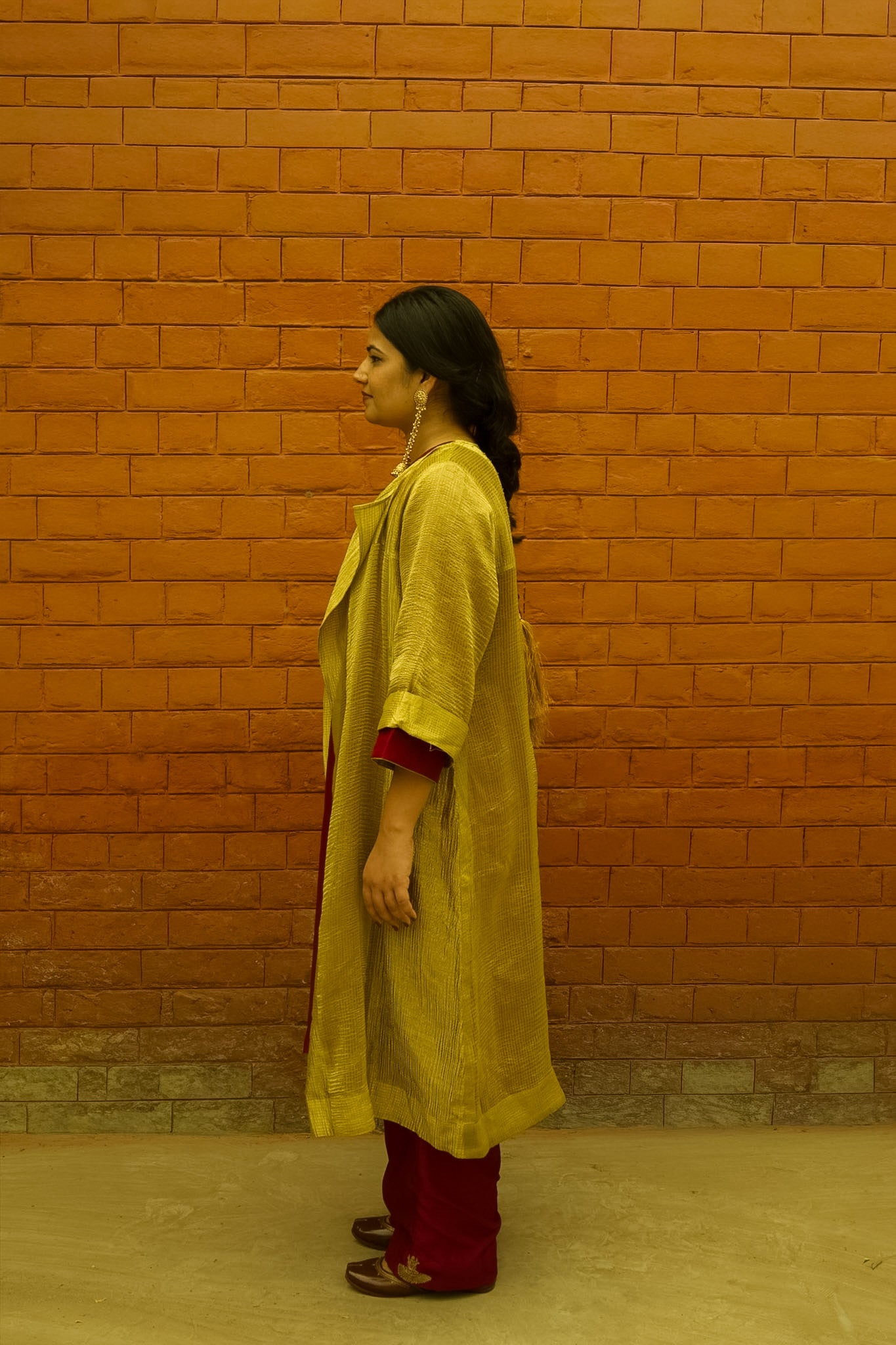 Vasantika Hand-Embroidered Kurta, Pants and Jacket set
